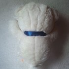 Dakin 1994 White Cuddles Teddy Bear Plush Stuffed Animal Blue Bow  Vintage