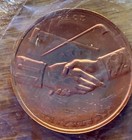 U s  Mint Thomas Jefferson Peace And Friendship Bronze Commemorative Medal Mint