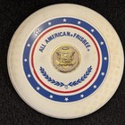Vintage Wham-o All American Frisbee Red White Blue Raised Letter 10 Mold 1970