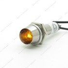 5    Yellow Ac220v 8mm Neon Panel Indicator Power Signal Metal Light Lamp Xd8-1