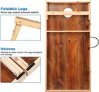 Solid Wood Regulation Size 2 x 4  Cornhole Outdoor Game  Weather Proof Corn H   