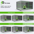 Huepar Laser Level Green Beam 4x360 4d With Pulse Mode Triple Power Supply