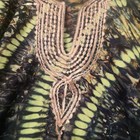 African Dashiki Tie Dye Embroidered Kaftan Shirt 23  P2p Pockets Unisex