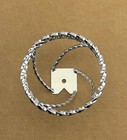 Vintage Lowrider Steering Wheel Swirl Double Square Twisted Chrome 