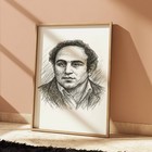 David Berkowitz Drawing Print Portrait Sketch 8  X 10  Serial Killer Print Art