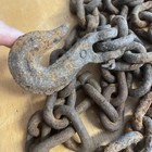 Reclaimed  Vintage Very Heavy Chain  With Hook Decorative    Industrial  88  In