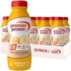 High Protein Shake 30g  Bananas   Cream Flavor  12 Pack - Meal Replacement Drink