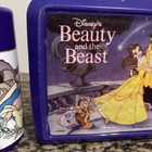 Vintage Beauty And The Beast Plastic Lunch Box With Thermos Disney 90   s Aladdin