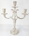 Antique German  800 Silver Pair Of Candelabra With Double Eagles L  Bertsch