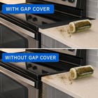 Silicone Stove Counter Gap Cover  2 Pack  easy Clean Heat 30 Inches  Black