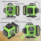 Inspiritech 360-s1 Laser Level 4x360 Green Line Self Leveling Rechargeable