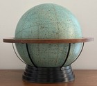 1956 Denoyer Geppert 16    Celestial Globe On Streamlined Cradle Mount Replogle