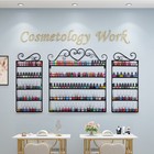 3 5 6 Tier Nail Polish Display Wall Rack Metal Organizer Fit Up To 120 Bottles