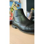 Florsheim Vintage Shoes Mens 8 5 Imperial Black Leather Ankle Zip Dress Boots