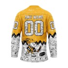 Personalized Pittsburgh Penguins Special Peanuts Lace Hockey Shirt Design