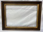 Vintage Solid Wood Frame Gold Gilt Liner Fits 14 x10  Oak   a