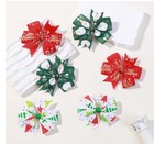 6 Pack 3 Hair Bows For Girls     Grosgrain Pinwheel Clips