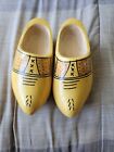 Vintage Dutch Holland Wooden Shoes Clogs Size 5 Hand Painted   Carved Decor