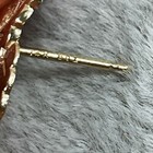 14k Tri-leaf Stud Earrings Estate  Yellow Gold  1 2  Diameter  Three Leaves