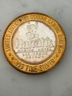 Harrah s Casino Hotel  10 Silver Strike  999 Fine Silver Token Las Vegas Nevada