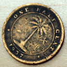 1937 Liberia 1 2 Cent Elephant