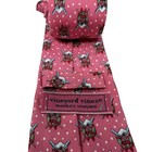 Vineyard Vines 100  Silk Pink Wreath Snow Kids Neck Tie Length 50  Width 3 