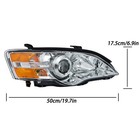 2005-2007 Subaru Legacy Outback Halogen Chrome Projector Headlight Set
