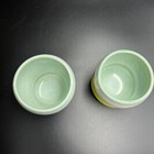 Signed As Studio Pottery Cups Yunomi Style Hand Thrown Glazed Ceramic Tea Pair