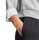 Adidas Essentials 3-stripes Womens Fleece Sweatshirt Heather Gray Size L