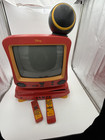     mickey Mouse     13  Color Tv W Vhs   Dvd Combo Player W 2 Remotes  Euc