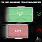 8 2ft Frp Hard Tonneau Cover Tri-fold For 1999-2026 Ford F250 F350 Truck Bed