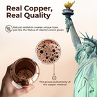 34oz Pure Copper Water Bottle - Handmade Hammered Finish - Ayurvedic Health Usa