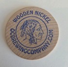 Ocean City Brewing wooden Nickel Coin chip  maryland