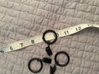 Metal Curtain Rings With Clips 7 8    1    Black Qty  76