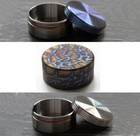 Round Travel Waterproof Titanium Alloy Pill Holder Box Medicine Container Case