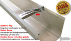 Quick Screw 5  100 Pack Premium Hidden Rain Gutter Bracket Hook Hangers W  Clip