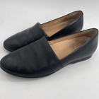Dansko Black Flat Loafers Slip-on Size 38   7 5 Or 8 Leather Comfort Shoes