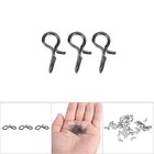 50pcs Fly Fishing Snap No Knot Fast Snaps Lure Change Connect For Flies Hook
