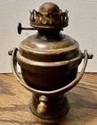 Antique Perko Nautical Ship Lantern Gimballed Marine Brass Oil Lamp Burner