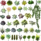 40 Pieces Artificial Succulent Plants Faux Realistic Unpotted Mini Succulents   