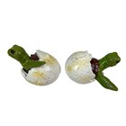 Set Of 2 Hatching Sea Turtle Figurines Resin Coastal Decor 3 25 In