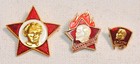 Russian Soviet Ussr Pin Badge Award Red Gold Star Pioneer Enamel Lenin Pin Lenin