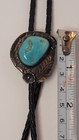 Vintage Beautiful Handmade Turquoise Sterling Silver Native American Bolo Tie