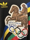 Vintage 80   s Adidas Sweatshirt Men Medium  1956 Stockholm Helsinki Olympics Crew