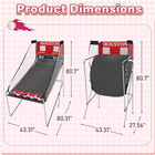 Basketball Arcade Game Indoor  Dual Shot Electronic Basketball Game With 8 Game 