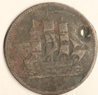 1835 Prince Edward Island Ships Colonies   Commerce Half Penny Token 1671