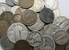 10 Old Us Coins Collection - Silver Quarter   Dimes  Old Nickels And Pennies Lot