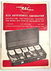 Vintage Rac Automobile Diagnostics Testers  Mint Condition 