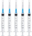 50 Pack 3ml cc Disposable Luer Lock Lab Syringes With 23ga 1 0 Inch   Individual
