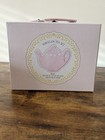 Porcelain Childs Tea Set In Case 13 Piece China Play Set Pink New With Tags